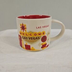 Starbucks 2015 Las Vegas Nevada 14oz Coffee Mug Cup You Are Here Series Red